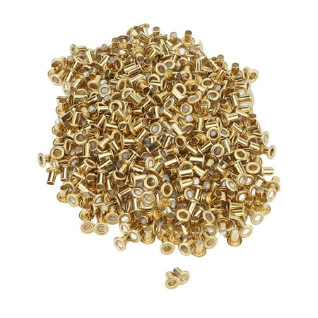 

500Pcs Hollow Rivets 65 Copper Smoothing Surfaces Easy Installation Clothing Rivets for DIY Crafts2.5x4.5x4.5mm