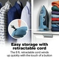 thumbnail image 4 of Hamilton Beach Clothing Iron, Steam Iron for Clothes with Stainless Steel Soleplate & Retractable Cord, 4 of 9