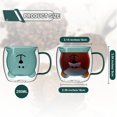 thumbnail image 2 of Cute Bear Tea Cup Double Wall Glass Milk Coffee Bear Mug with Handle Insulated Espresso Beer Cup Cute Birthday Present for Women Men Valentine's Day, 250 ml/ 8.4 oz (White), 2 of 2