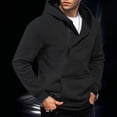 thumbnail image 1 of HappyYEE Half Zip Hooded Sweatshirt for Men, Fall Long Sleeve Athletic Hoodies, Oversized Casual Pullover Tops with Pockets XXL, 1 of 5