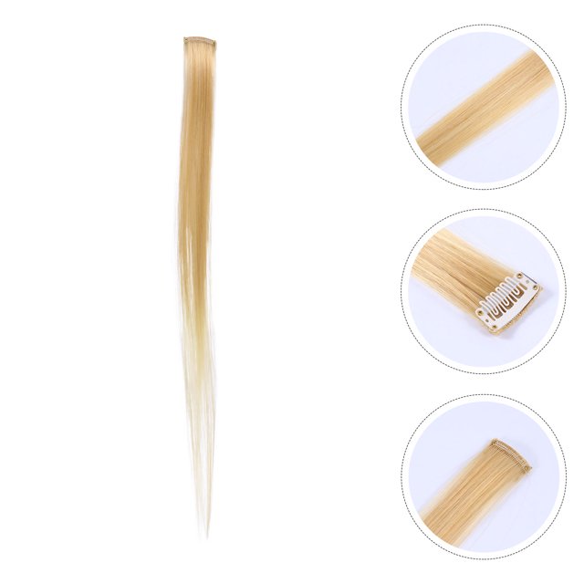 HEALEEP 6Ud Piezas De Extensión De Sintético Amarillo Para Fiestas Y Uso Diario