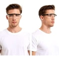 thumbnail image 5 of Gafas de seguridad con lentes transparentes antivaho/antisalpicaduras para la construcción, gafas de protección para los ojos de laboratorio, montura negra - Transparente, 5 of 5
