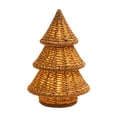 thumbnail image 2 of Christmas Tabletop Decor Woven Light‑up Christmas Tree, Rattan‑style Illuminated Desktop Ornament, Festive Seasonal Centerpiece, Shelf Mantel Home Display, Indoor Xmas Home Party Decoration, 2 of 4