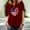 Wine, variant on Fartey Independence Day Shirts for Women Proud Patriotic Stars and Stripes Graphic Tshirts Elegant Short Sleeve Tees Breezy Crew Neck Blouses Tops Deals of the Week