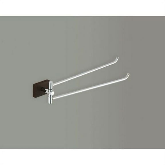 Nameeks 6623 Gedy Wall Mounted Towel Bar - Wenge