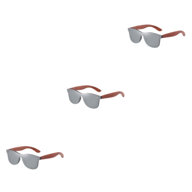 Thinsony Protection de Monture Légère à la Mode Ajustement Confortable Options de Lentilles Colorées Unisexe Argent 3 Ensembles