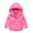 Hot Pink, variant on Toddler Windproof Dress Jackets Boys Girls Hooded Zip up Waterproof Waisted Rain Coat Baby Outdoor Button Raincoat