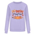 thumbnail image 3 of Maplenight Sweatshirt for Women Crew Neck Pullover Thanksgiving Pumpkin Graphic Long Sleeve Womens Tops, 3 of 5