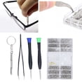 thumbnail image 4 of Eyeglass Repair Kit, Watch Repair Nuts Screws Tiny Easy To Store Multifunction Lightweight Stainless Steel with Screwdriver Tweezer for Glasses, 4 of 7