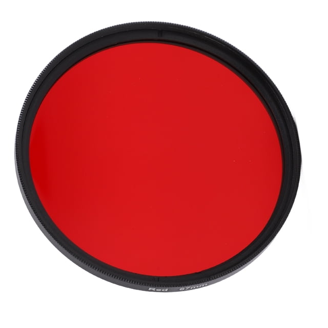Full Red Color Lens Filter Threaded Camera Red Filter Enhances Sunset and Landscape Photography for 67mm 62mm 58mm 55mm 52mm Interface Lens