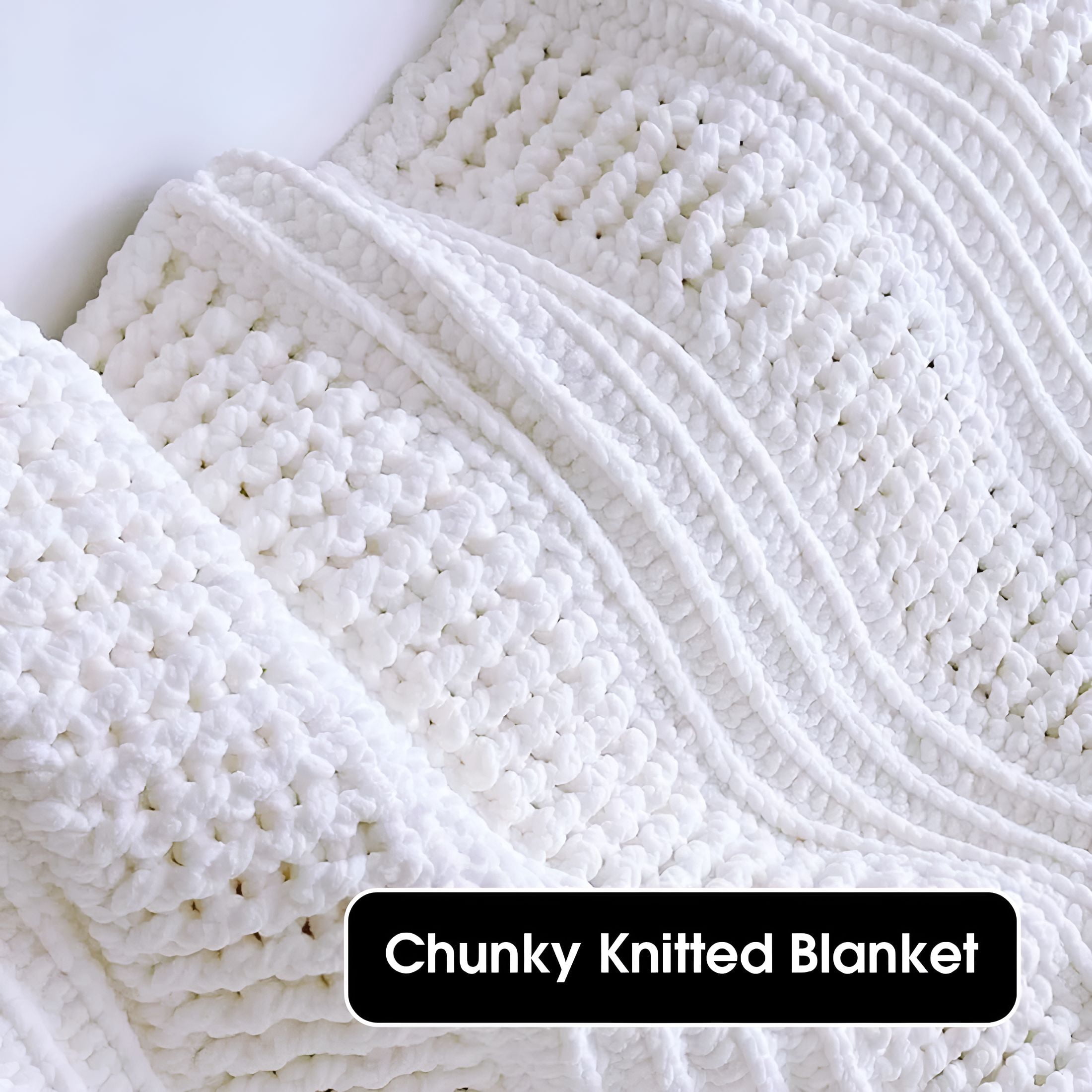 DESIGNICE 2026 New Chunky Yarn for Crocheting 1/2/4 Pack,Fluffy Jumbo Chenille Yarn,Super Soft Plush Yarn for Hand Woven Diy Crafts,Giant Thick Fuzzy Yarn for Hand Knitting(27 Yds,8 Oz Each Skein)