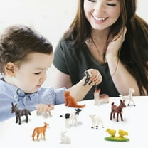 ABPWLY Toys 12 PC Farm Animal Figurines Set Realistic Barnyard Toys for Kids Preschool Education Home Christmas Gift Sensory Toys