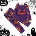 thumbnail image 2 of Matching Family Halloween Pajama Sets Womens Mens Kids Baby Pjs Long Sleeve Sleepwear Holiday Lounge Outfit-Kids, 2 of 7