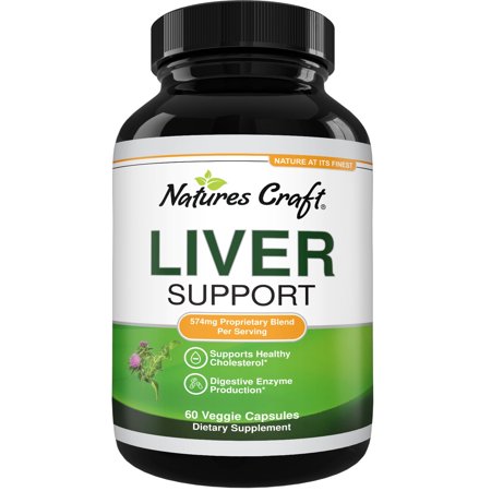 Natures Craft Liver Support Milk Thistle Dandelion Artichoke Complex Dietary Supplement