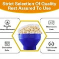 thumbnail image 2 of The Original Korcci Silicone Popcorn Maker - Microwave Popcorn Popper - Collapsible Bowl, Heat-Resistant, Easy to Clean, Ideal for Family Movie Nights - Random Colors 1Pcs), 2 of 8