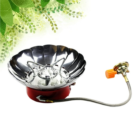 Masteelf Portable Outdoor Backpacking Camping Stove Foldable Camp Stove Burner (with Connection Tube)