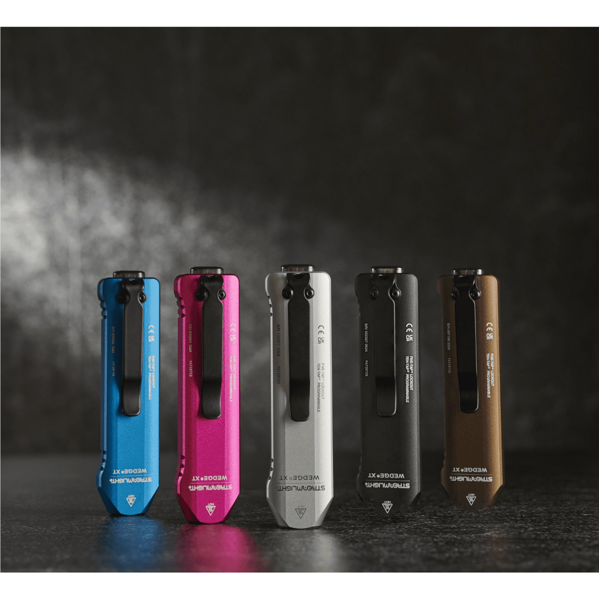 Streamlight 500 Lumen C.O.P.S. Wedge XT Flashlight - Includes USB-C cord, pocket lanyard - Blue