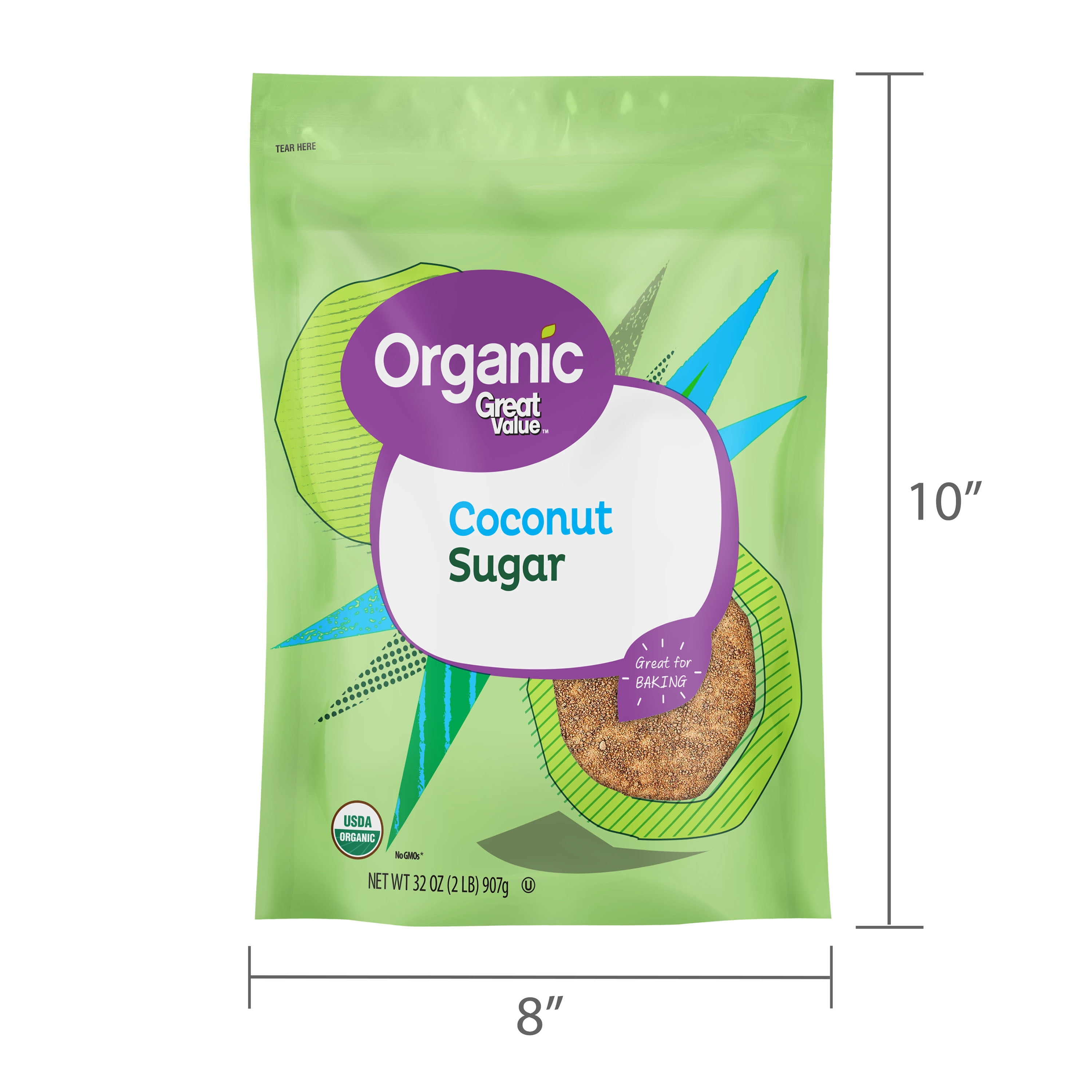 Great Value Organic Coconut Sugar, 32 oz