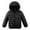 Black, variant on URMAGIC Kids Lightweight Puffer Jacket Padded Quilted Hooded Coat Warm Outerwear for Boys Girs, 5-6 Years