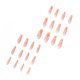 thumbnail image 4 of Uñas postizas remolino largo prensa en uñas ataúd desnudo puntas de uñas postizas cubierta completa uñas postizas acrílicas para mujeres y niñas 24 Uds Namotu CZMR-ZC7, 4 of 5