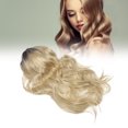 thumbnail image 1 of Peluca ANGGREK rubia negra red transpirable resistente al calor parte media para Halloween, 1 of 8