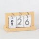 thumbnail image 3 of Mini Calendario de Mesa Muñeca Mini Kit de Decoración Mini Calendario de Sobremesa Mini Calendario de Mesa Flip Mini Calendario de Sobremesa de Madera, 3 of 7