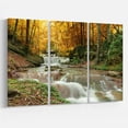 thumbnail image 2 of Design Art - Forest Waterfall with Yellow Trees, 2 of 3