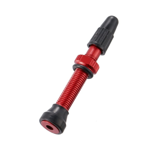 1pcs Red 55mm Bike Tubeless Valve Stem French Type Valve Aluminum Alloy Universal