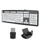 thumbnail image 3 of Sidaley Teclado con cable de impresión grande para ordenador, escritura fluida, teclados USB ligeros, equipo de entrada de Cable, teclado para ancianos, Juegos de teclado y mouse para computadora, 3 of 6