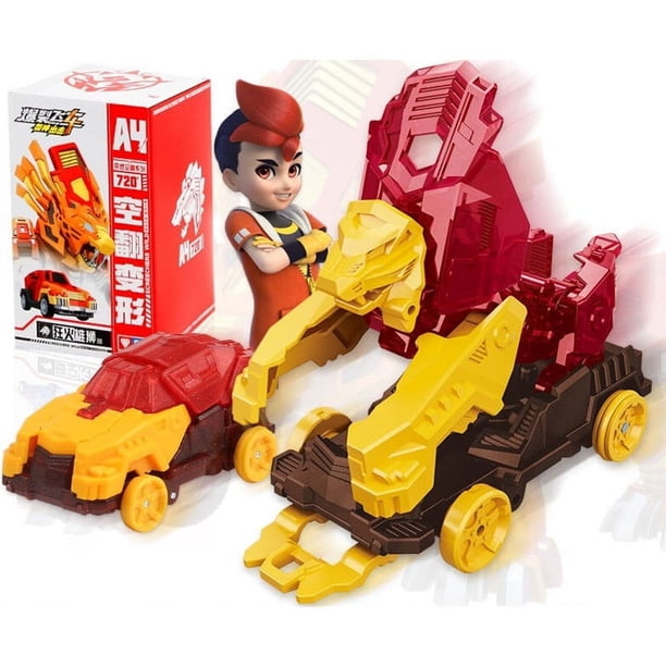 Screechers-figuras de acción de ataque de bestia de coche, juguete de Transformers