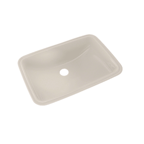 TOTO® 19" x 12-3/8" Rectangular Undermount Bathroom Sink with CEFIONTECT, Sedona Beige - LT542G#12