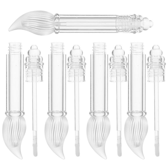 MLINS 6 Pcs Lipstick Container Daily Use Lip Gloss Tubes 12.8x2cm Transparent