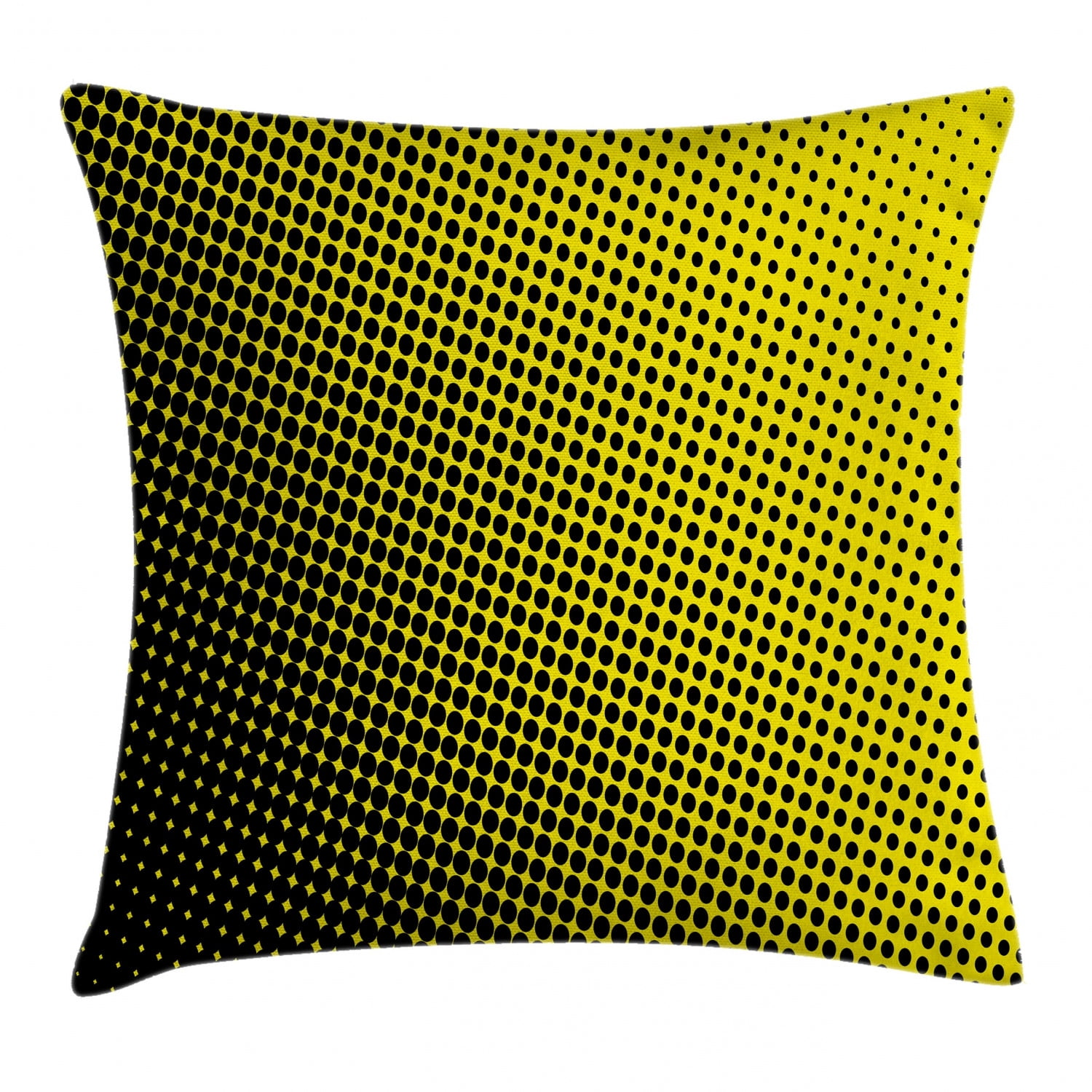 Yellow Decor Throw Pillow Cushion Cover, Ombre Themed Yellow Background