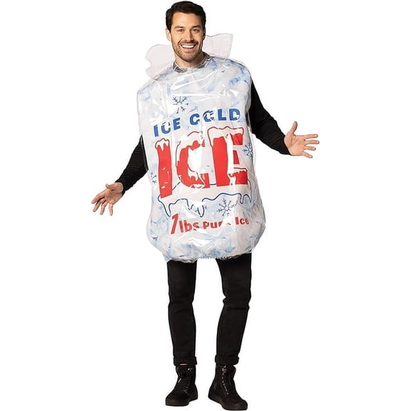 Rasta Imposta Packaged Ice Halloween Costume Halloween Costume, Men and Women, White, Adult One Size, R1772-OS