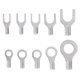 thumbnail image 4 of 320Pcs New Hot Brass Material 10 In 1 Terminal M3~M6 Installation Screw Hole Uninsulated Ring Fork U-shaped Terminal Kit, 4 of 5
