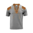 thumbnail image 1 of Birdeem Chemises pour Hommes Ensemble Décontracté Col en V Patchwork Manches Courtes et Shorts, 1 of 12