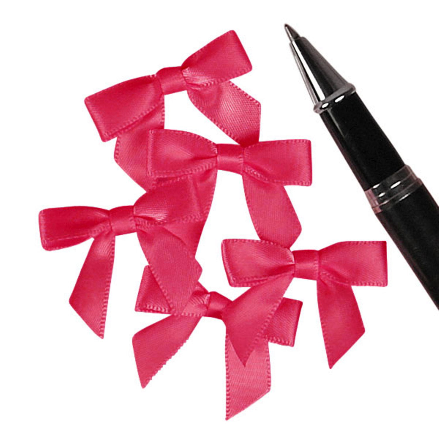 Details about   5cm Satin Bows Antique Pink Self Adhesive Pre Tied 16mm Ribbon Pack 12 FREE P&P 