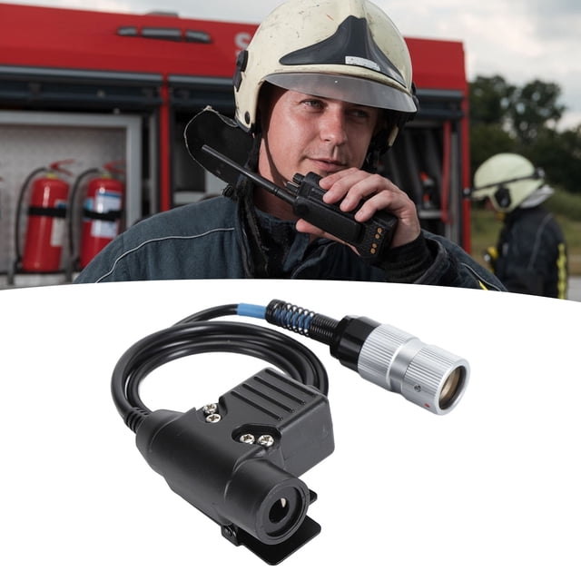 Conector De Auriculares De Radio, Abrazadera Fuerte Adaptador De Auriculares De Radio Fácil De Instalar Reemplazo Push To Talk Para PRC 148