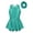 Lake Green, variant on LiiYii Kids Girls Sequined Modern Dance Dress Tap Jazz Latin Dance Leotard Ruffled Peplum Dancewear Red 8