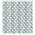 thumbnail image 3 of Ambesonne Modern Shower Curtain, Oval Point Stripes, 69"Wx84"L, Pale Blue Green, 3 of 3