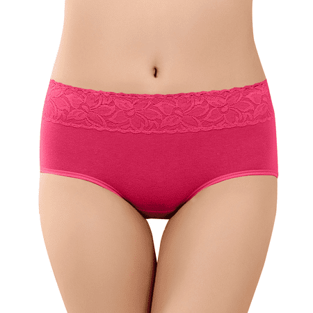 Fulorrnie Underwear for Women Breathable High Waist Leakproof Panties Cute Period Stretchable Comfort Panty  Watermelon Red  XXL