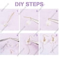 thumbnail image 4 of 1 Box DIY Make 10 Pairs Flower Dangle Earrings Making Kit Petal Glass Pendants Acrylic Bead Caps Glass, 4 of 7