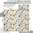 thumbnail image 5 of Basketball and Star White Pattern Teens Toddler Nap Mat with Pillow, Sleeping Mat Bag for Preschool Daycare 59"x22", 5 of 6