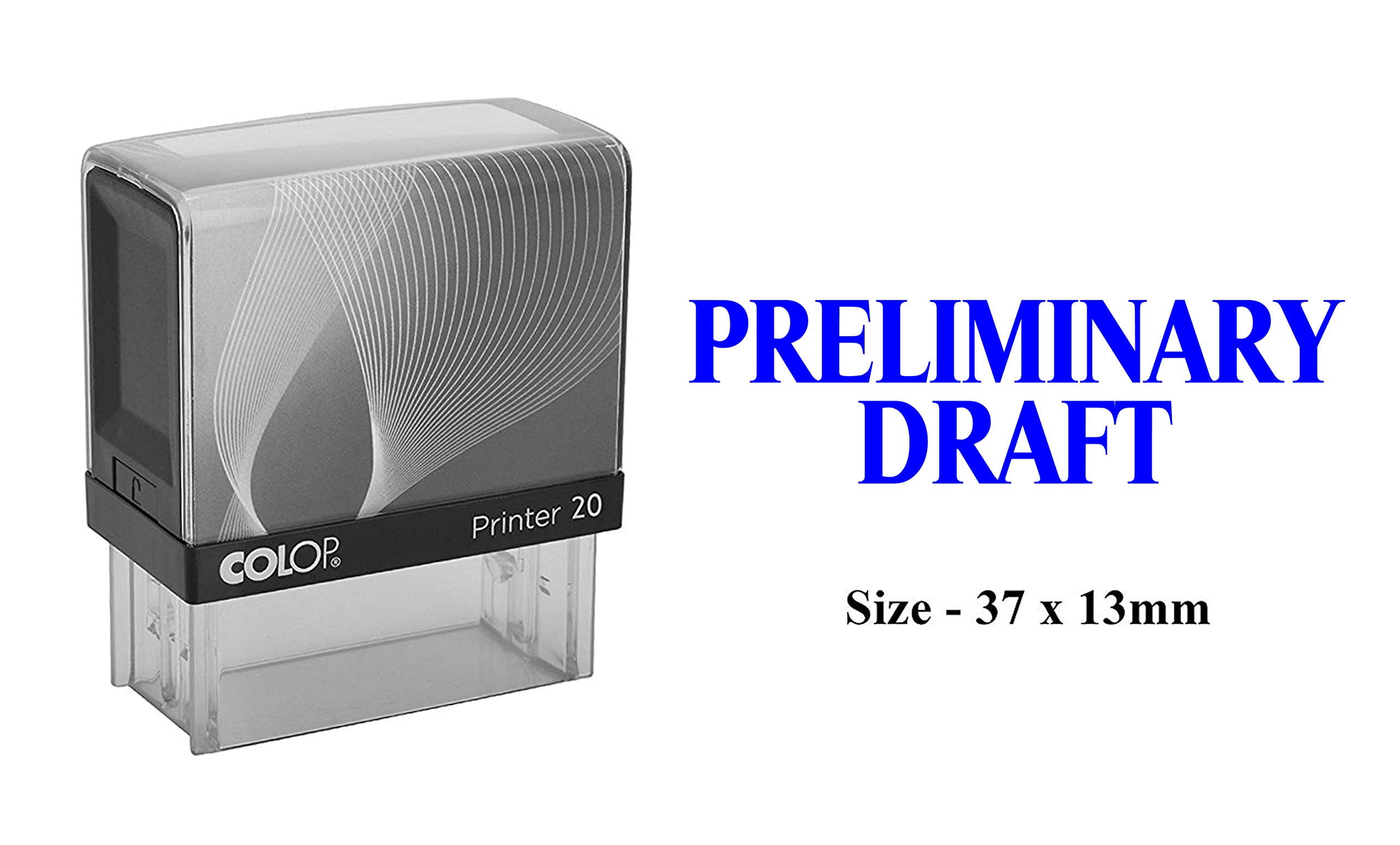 PrintValue Preliminary DraftColop Printer 20 SelfInking Text Rubber