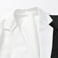 thumbnail image 3 of KaLI_store Blazer Jacket Men Men's Casual Blazer Suit Jackets Lightweight Sports Coats One Button Busniess Jacket White,L, 3 of 5