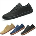 thumbnail image 7 of UYOUNI Men Casual Low Top Slip on Fashion Shoes Lace up Canvas Flats Walking Running Shoes, 7 of 7