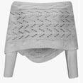 thumbnail image 6 of Women's Scarf with Sleeves,Knitted Cable Wrap,Knitted Cable Wrap, Multifunctional Knitted Double Sleeve Scarf for Women, Sweater Scarf with Sleeves,Light Gray, 6 of 7