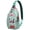 Greenish-blue-50, variant on Dental-Themed Crossbody Sling Bag for Men & Women Anti-Theft Tooth Pattern Chest Backpack for Biking, Hiking & Travel Spacious & Organized Oral Care Inspired Daypack