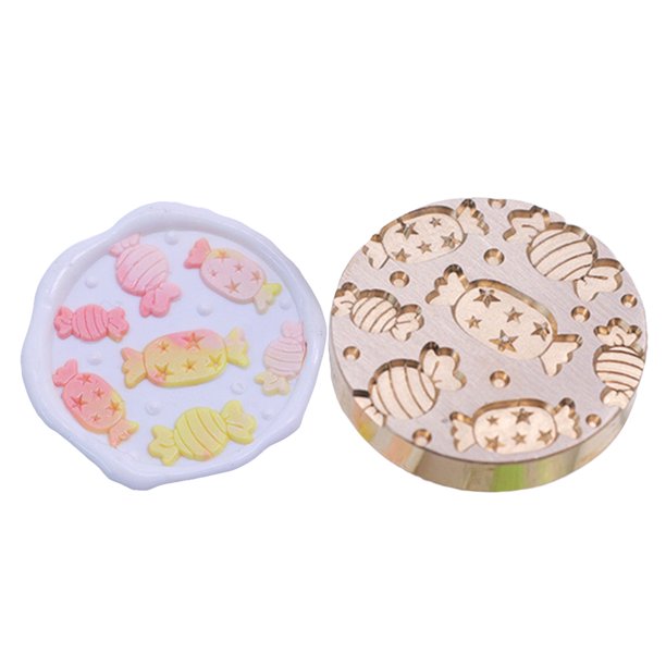 Cabeza De Sello Cabezal de cera de esmalte vintage clásico con cabeza de cobre de 25 mm para tarjeta de boda (34) Tmvgtek Libre de BPA