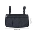 thumbnail image 3 of Wheelchair Side Bag with Cup Holder, Wheelchair Armrest Pouch Accessories for Walker, Rollator, Electric Scooter Wheelchairs, Ideal Gift for Mother's Day & Father's Day, 3 of 6